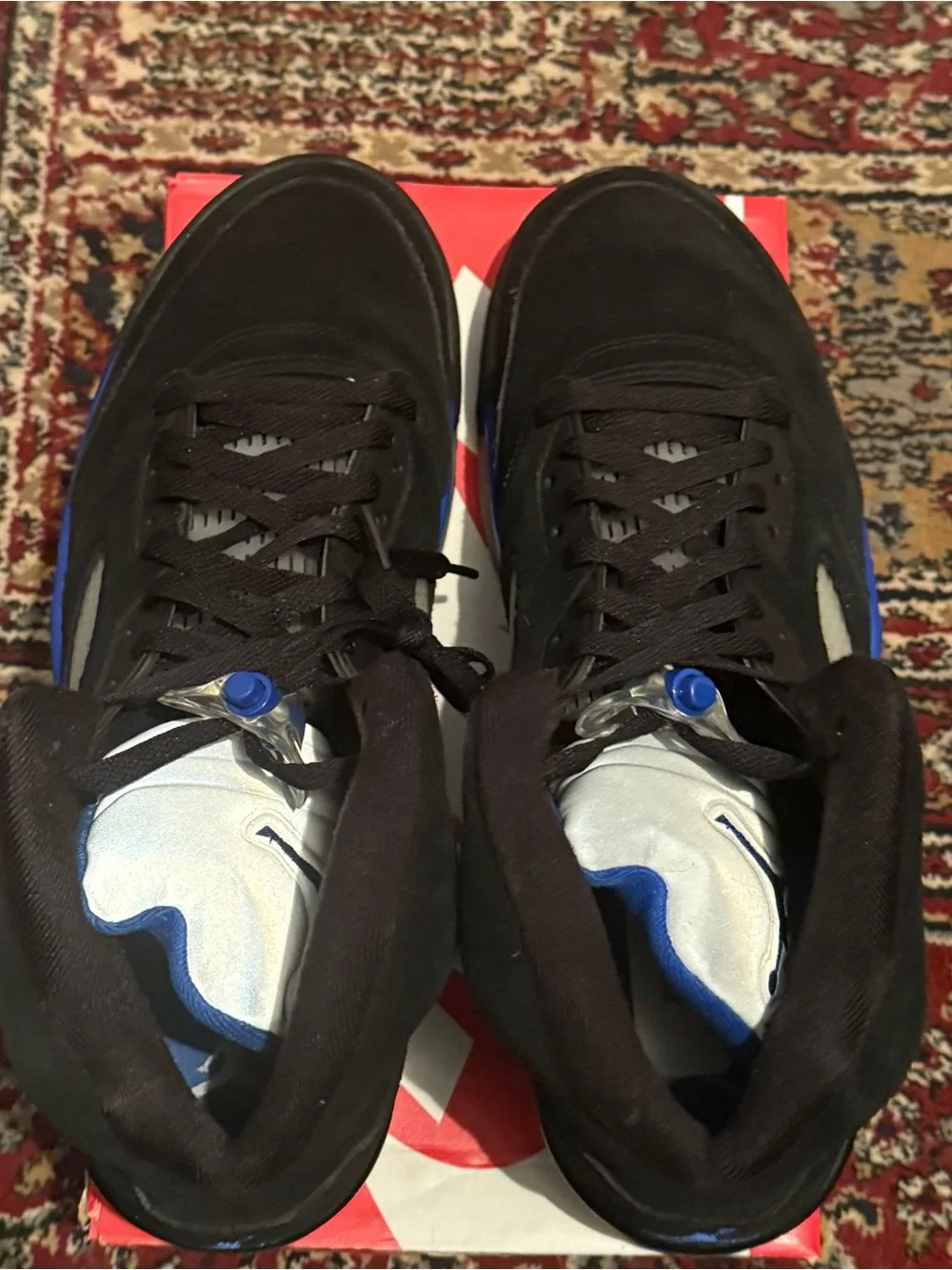 Jordan 5 Retro Racer Blue - Men’s Black & Blue Retro Basketball Sneakers